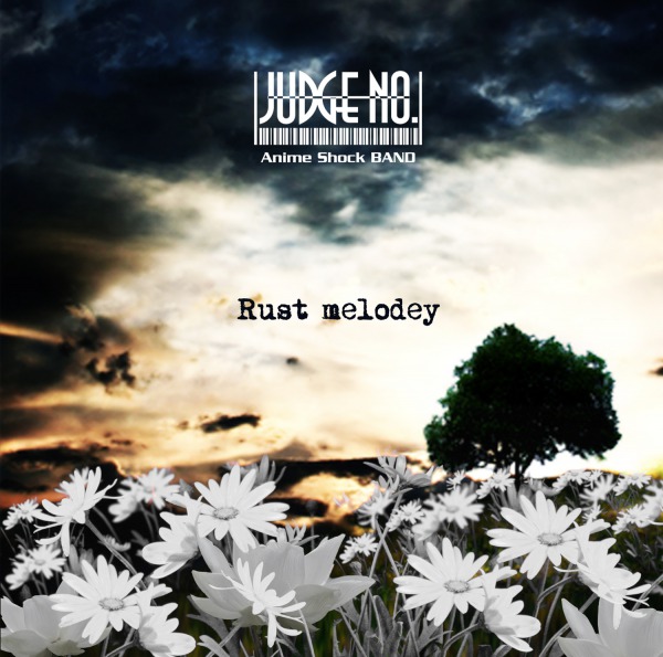 JUDGE No.のシングル「Rust melodey」ジャケットデザイン